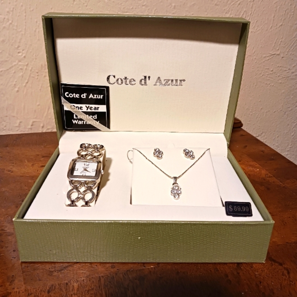 Cote D' Azur Watch and Jewelry Set